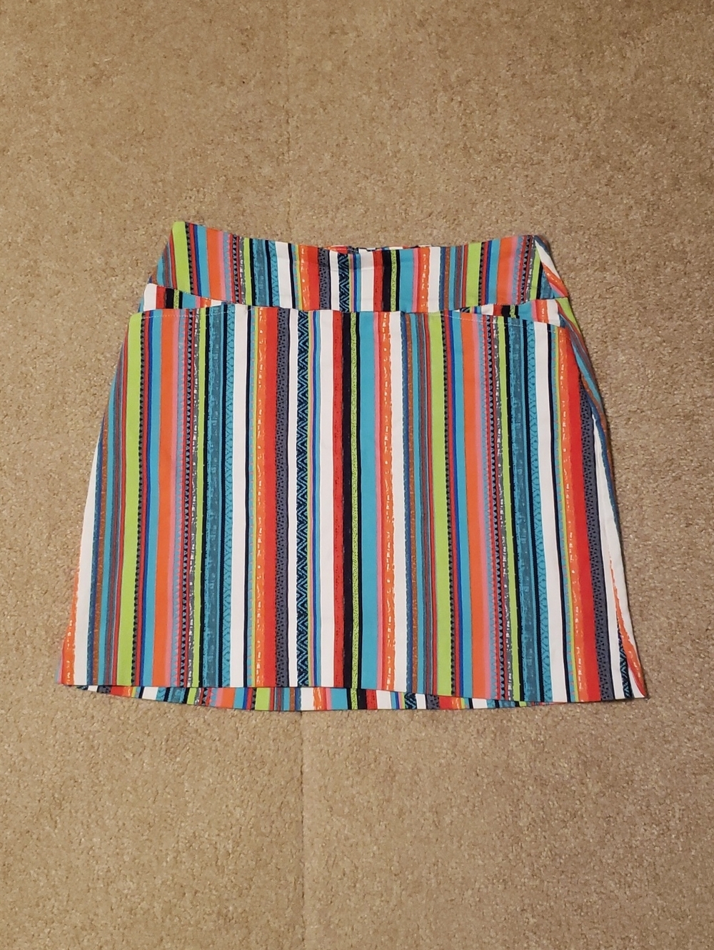 Swing Control Women's Multicolored Striped Skirt